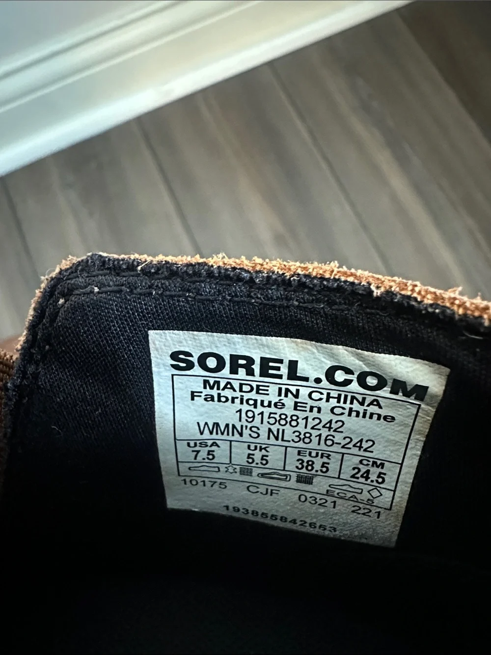 Sorel Womens Evie Boots‎ 7.5 Brown Leather Suede Chelsea Bootie Mid Wedge Heel